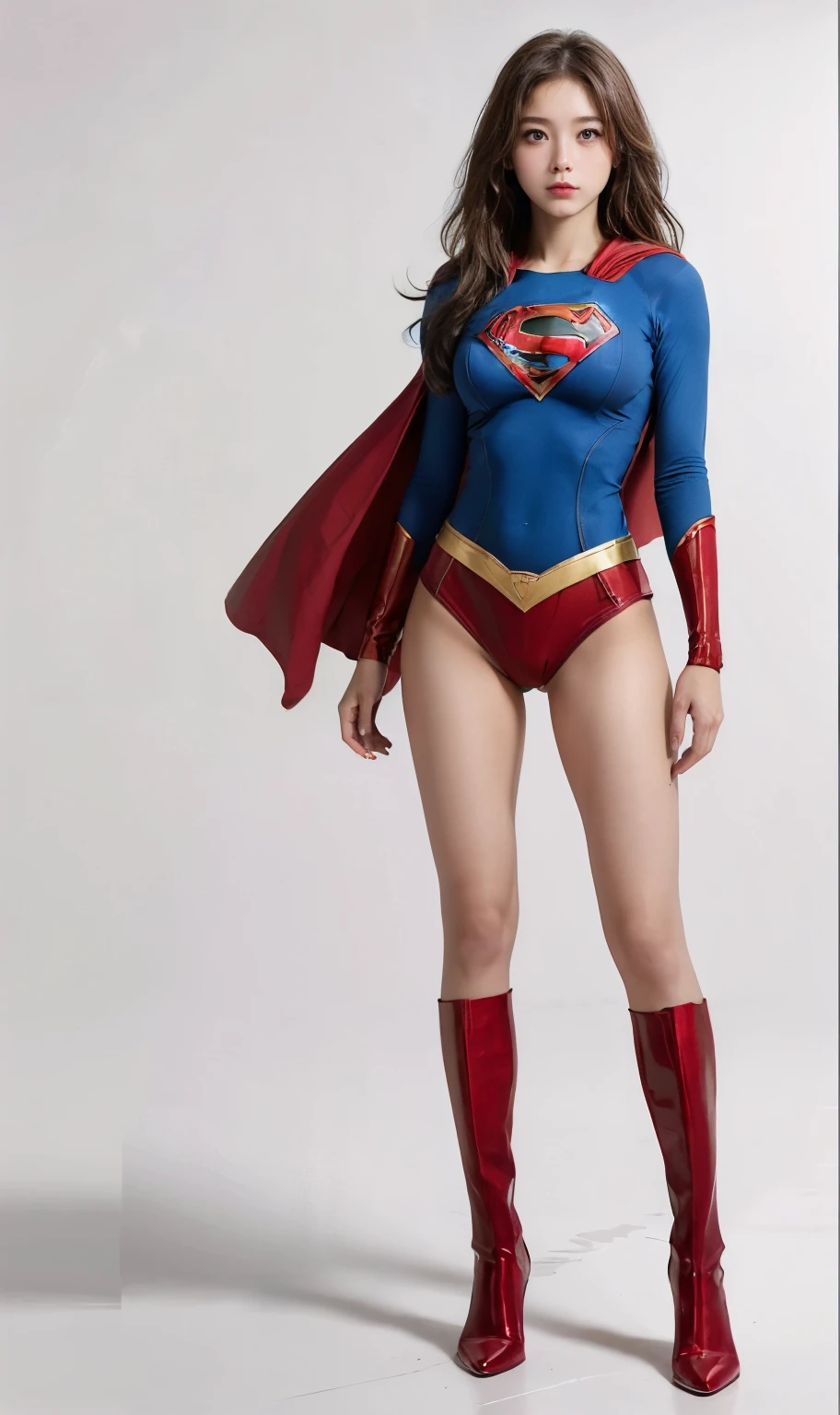 No background、(((Sweating profusely))).(((Beautiful legs in black tights.)))、(((Legally express the beauty of your smile)))、((((Make the most of your original images)))、(((体にぴったりフィットするSupergirl Costume)))、(((Supergirl Costume)))、(((short and beautiful hair)))、(((suffering)))、(((Please wear black tights....、Wear red boots)))、((Best image quality、8K))、((Highest quality、8K、masterpiece:1.3))、(((Preserve background )))、Sharp focus:1.2、Beautiful woman with perfect figure:1.4、Slim Abs:1.2、Wet body:1.5、Highly detailed face and skin texture、8K