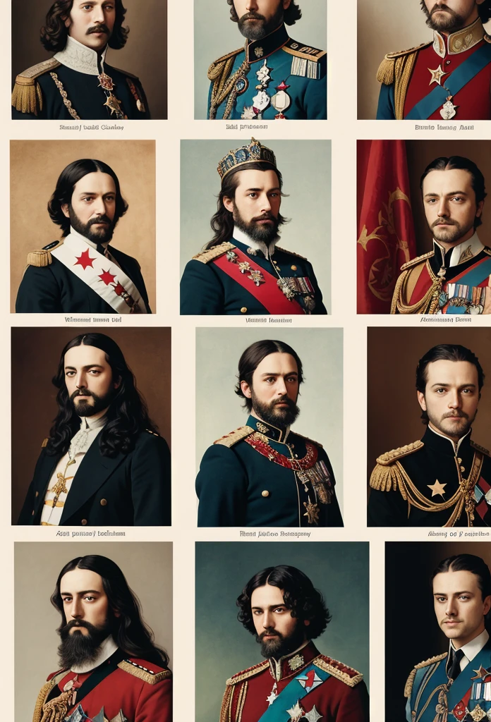 A collage of portraits featuring prominent figures from the conflicts: Tsar Peter the Great of Russia, Sultan Suleiman the Magnificent of the Ottoman Empire, King Augustus II of Poland, and King Charles XII of Sweden. Each portrait is surrounded by symbols of their respective nations and times, such as crowns, weapons, and maps. The background is a blend of historical maps and flags, symbolizing the geopolitical struggles of the era