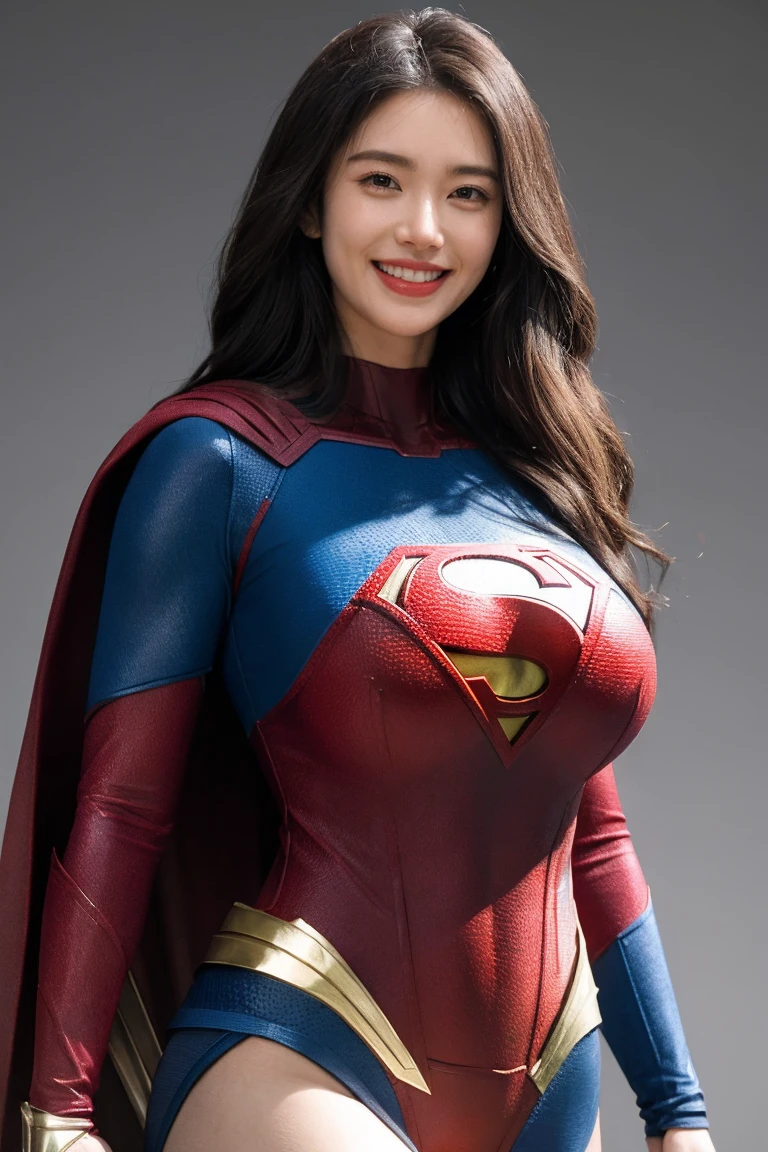 Huge tits, superhero, smile