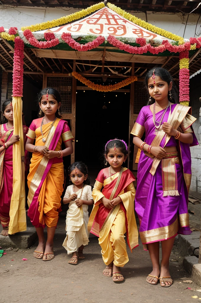 Rathyatra in village celebrated by chilldren