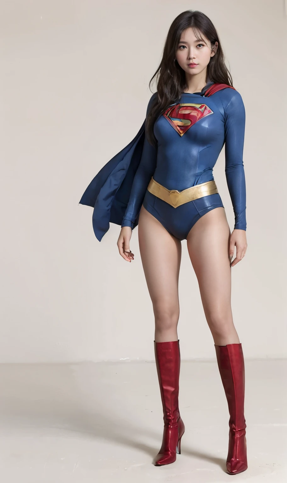 No background、(((Sweating profusely))).(((Beautiful legs in black tights.)))、(((Legally express the beauty of your smile)))、((((Make the most of your original images)))、(((体にぴったりフィットするSupergirl Costume)))、(((Supergirl Costume)))、(((short and beautiful hair)))、(((suffering)))、(((Please wear black tights....、Wear red boots)))、((Best image quality、8K))、((Highest quality、8K、masterpiece:1.3))、(((Preserve background )))、Sharp focus:1.2、Beautiful woman with perfect figure:1.4、Slim Abs:1.2、Wet body:1.5、Highly detailed face and skin texture、8K