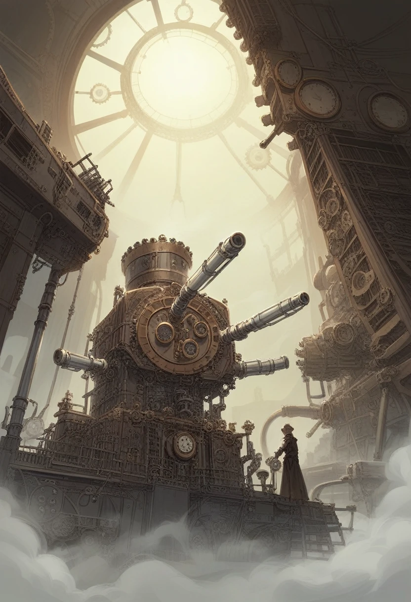 There is a large room with plenty of lighting and many tables., Steampunk Factory Background, Matte painting of steam machinery, Lighting with a fantastic atmosphere, steampunk Concept Art, Steampunk setting, Dramatic lighting. Concept Art, In the steampunk laboratory, Inspired by Victorian science fiction, 3D rendered steampunk, Theme: Steampunk, Golden steampunk city atmosphere, Concept Art stunning atmosphere