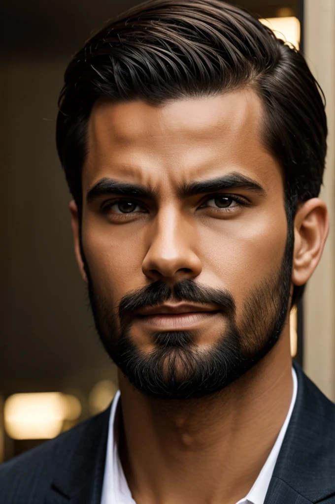 Create a man with a melted face