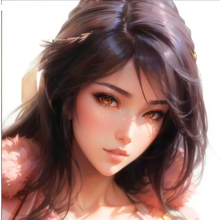 a close up of a woman with long hair and a pink jacket, ig model | artgerm, extremely detailed artgerm, stunning anime face portrait, artgerm. anime illustration, artgerm. high detail, beautiful alluring anime woman, beautiful anime girl, artwork in the style of guweiz, like artgerm, artgerm portrait