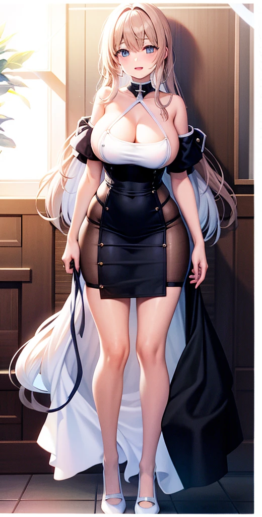 girl,Large Breasts,long hair,Topless,Bow,