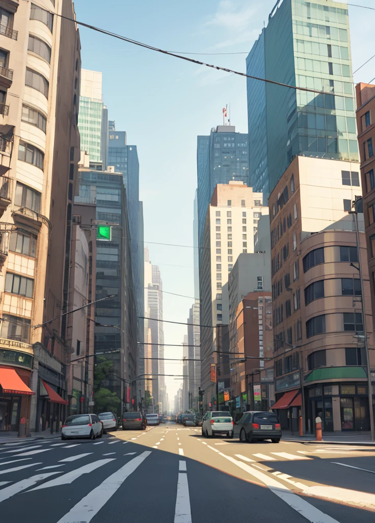 city background, building, distance, Traffic Light