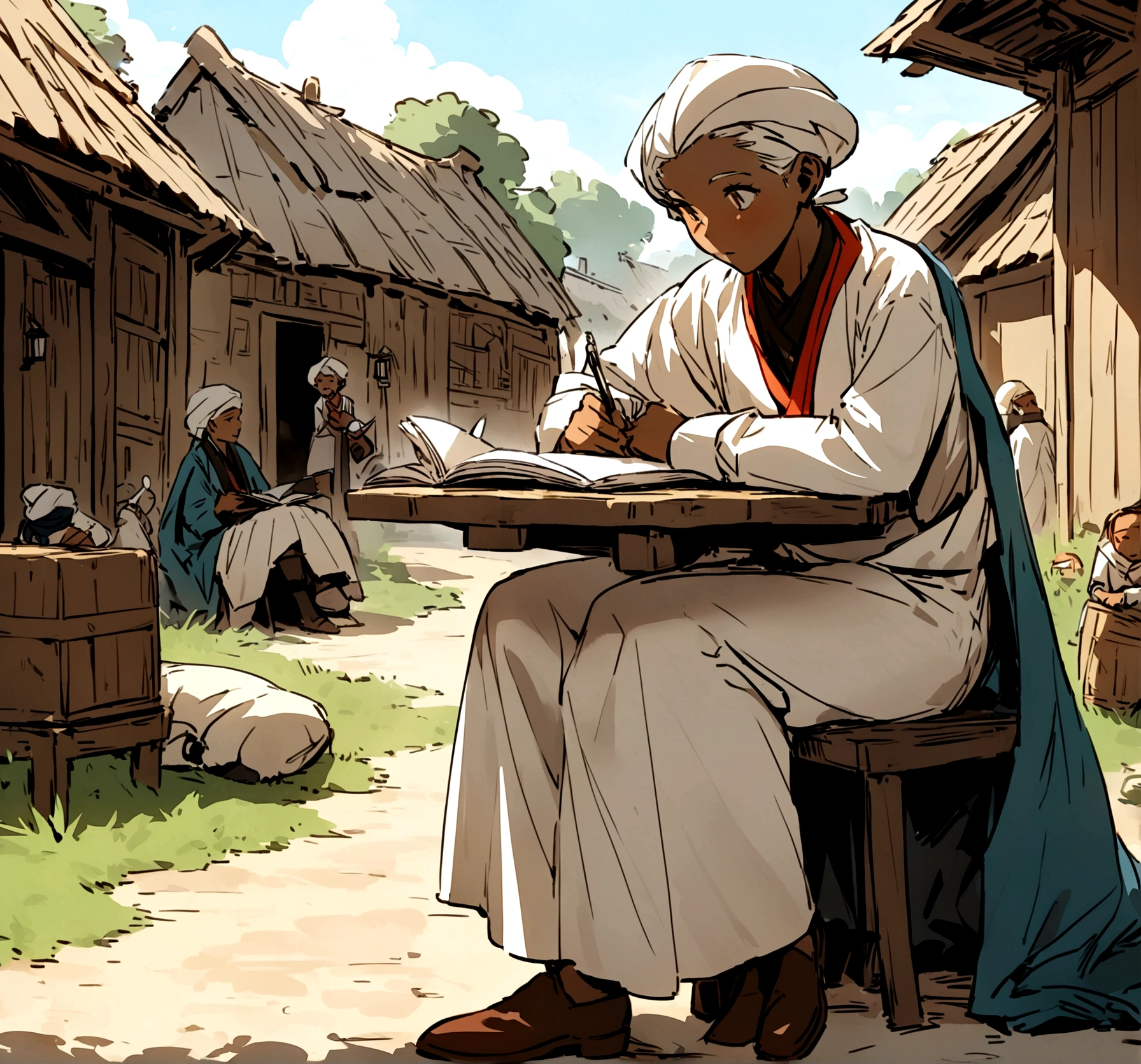 In a village, there lived a wise who possessed remarkable intelligence and discernment. Instead of playing with friends, he preferred studying.