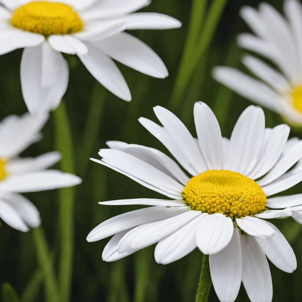 A mocked-up photo of daisy  flower 