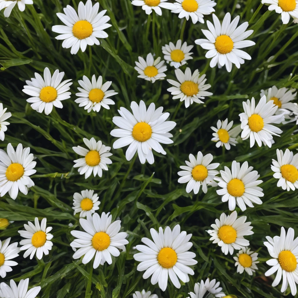 A mocked-up photo of daisy flower