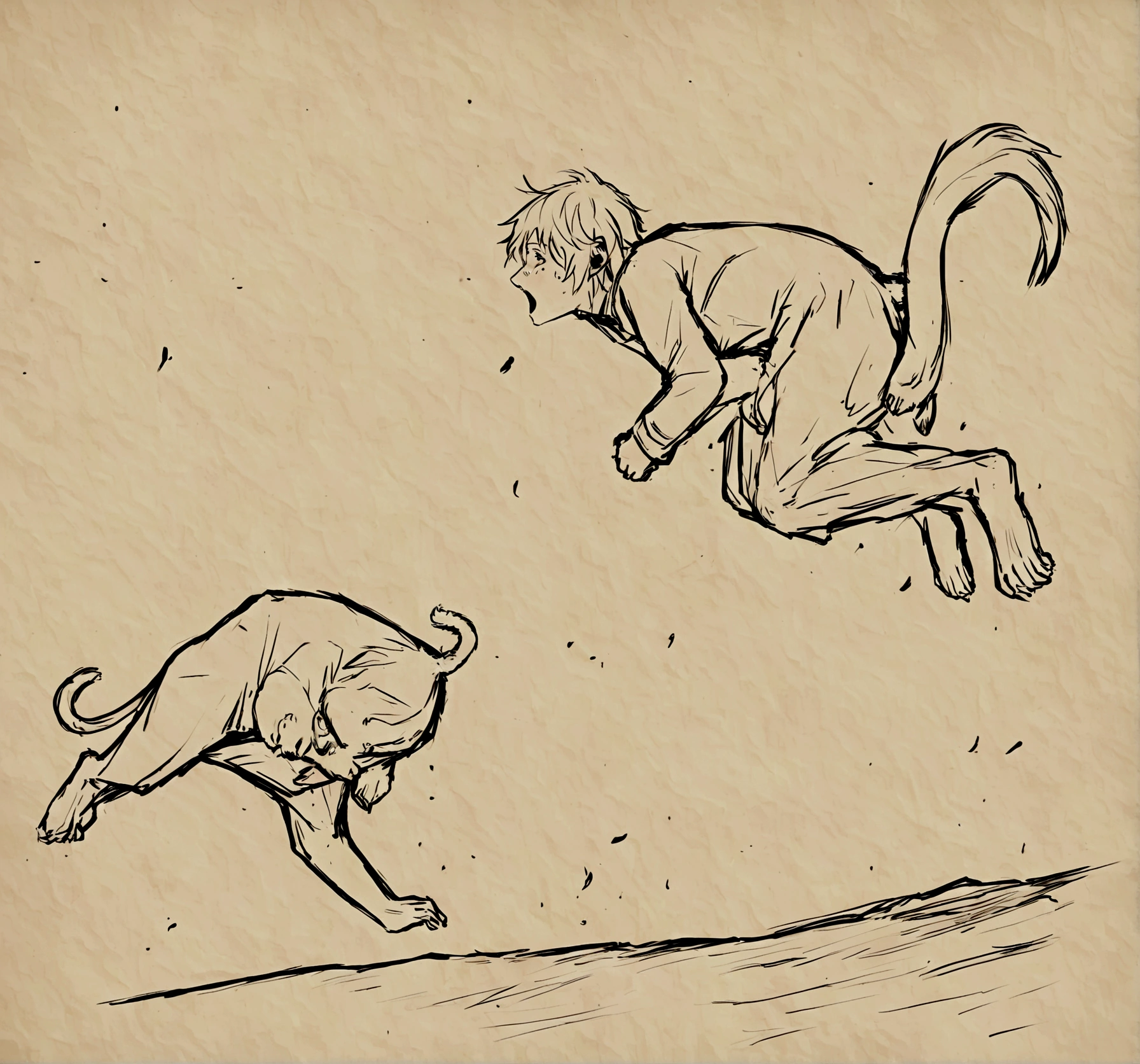 monkey, paralyzed by fear, couldn’t leap. The insisted, ‘If you hesitate, your life might be in danger.’ Finally, the monkey jumped, narrowly escaping harm.