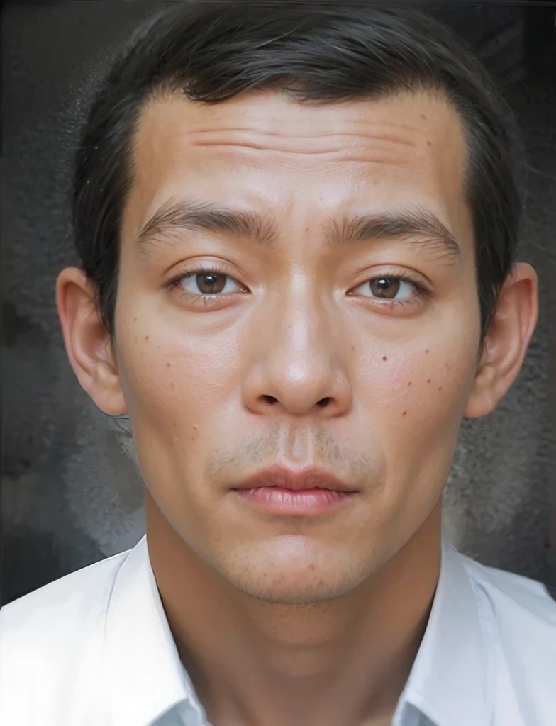A realistis indonesian man face age 25 year wear a white shirt,ultra hd 8k