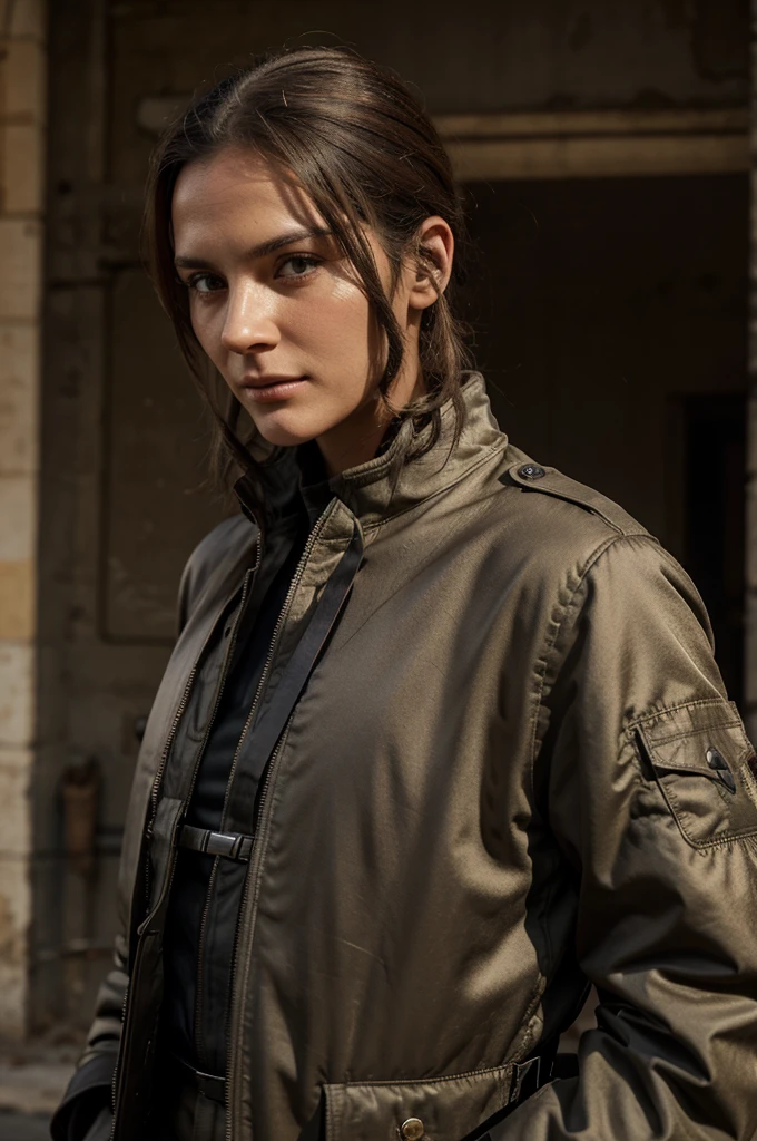 French resistant sniper elite 5 with rifle M1903 satin bomber jacket outfit