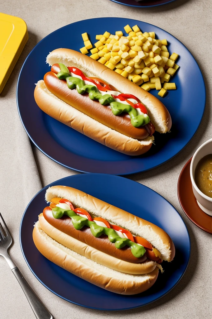 Create a realistic hot dog