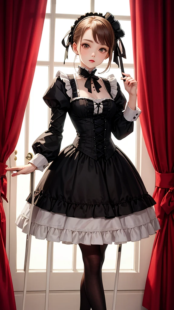 strawberry,Gothic Lolita,Victorian era,Gothic ,one girl,