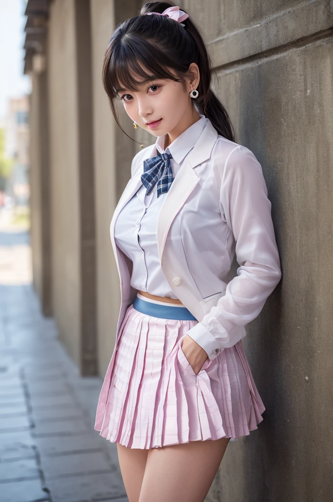 ((smile))、Confused、RAW Photos、(((The ultimate portrait masterpiece)))、((The cutest girl in the world:1.4))、1 Girl、10 years old、Japanese、Cute face、((Silky Hair))、(A high ponytail tied with a ribbon:1.4)、((Very small breasts:1.4))、((Eyes that shine like jewels))、Glowing Skin、(young woman;It consists of a transparent white shirt, Thin ribbon, blazer, Breathable check pattern pleated skirt.:1.5)、Winter clothes、(Uniforms made from high quality materials, Breathable fabric:1.4)、Ultra-detailed uniforms、(She shyly pulls up her skirt:1)、(Breathable lace panties visible.:0.1)、((Crotch from the front))、Skirt fluttering in the wind、eyeliner、Beautiful Bangs、Hair between the eyes、((solve、High resolution))、Detailed Background、8 Quad HD、Digital SLR、Soft Light、high solve、Film Grain、Fujifilm XT3、Shallow depth of field、自然なSoft Light、Tight waist,(hour々Under the skirt:30%),(Pumping the nipples:120% Or vaginal line pump:20%),(Get wet from heavy snow:80% Or get wet in heavy rain:80%), ((creampie, cum in pussy, bare chest, ((wet pussy, pink nipples)),completely nude, legs up, slim, puffy nipples, hands behind back, flat chest, narrow waist, curvy body, revealing clothes, earrings, k-idol, 8k resolution, photorealistic, HDR, 1girl, RAW photo, portrait, outdoors, masterpiece, 独奏))