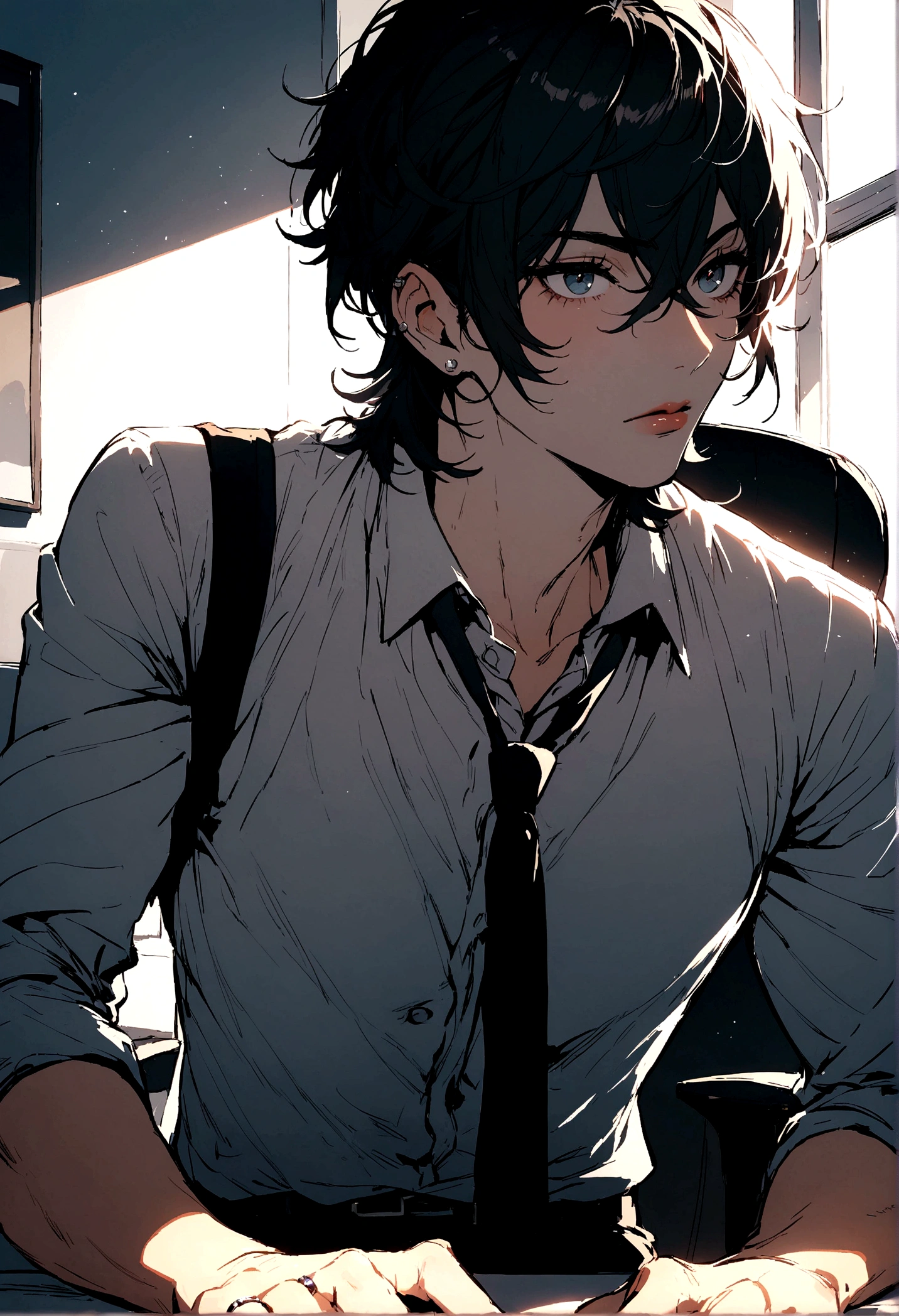 Handsome man , office, Suit, Rings