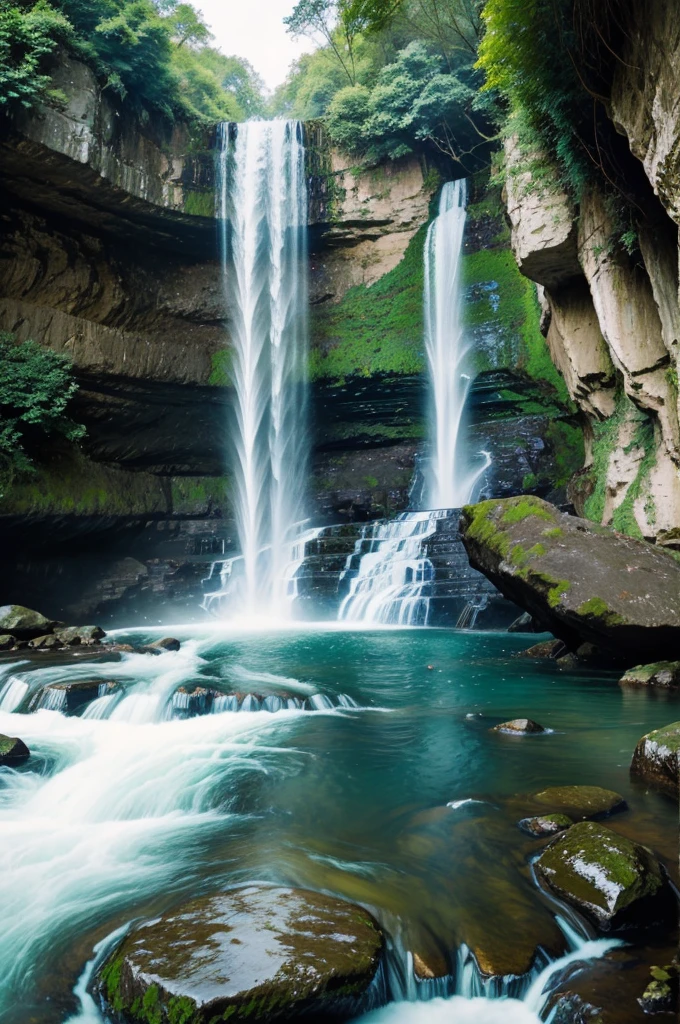 A beautiful portrait of waterfall ... It should be dreamy
