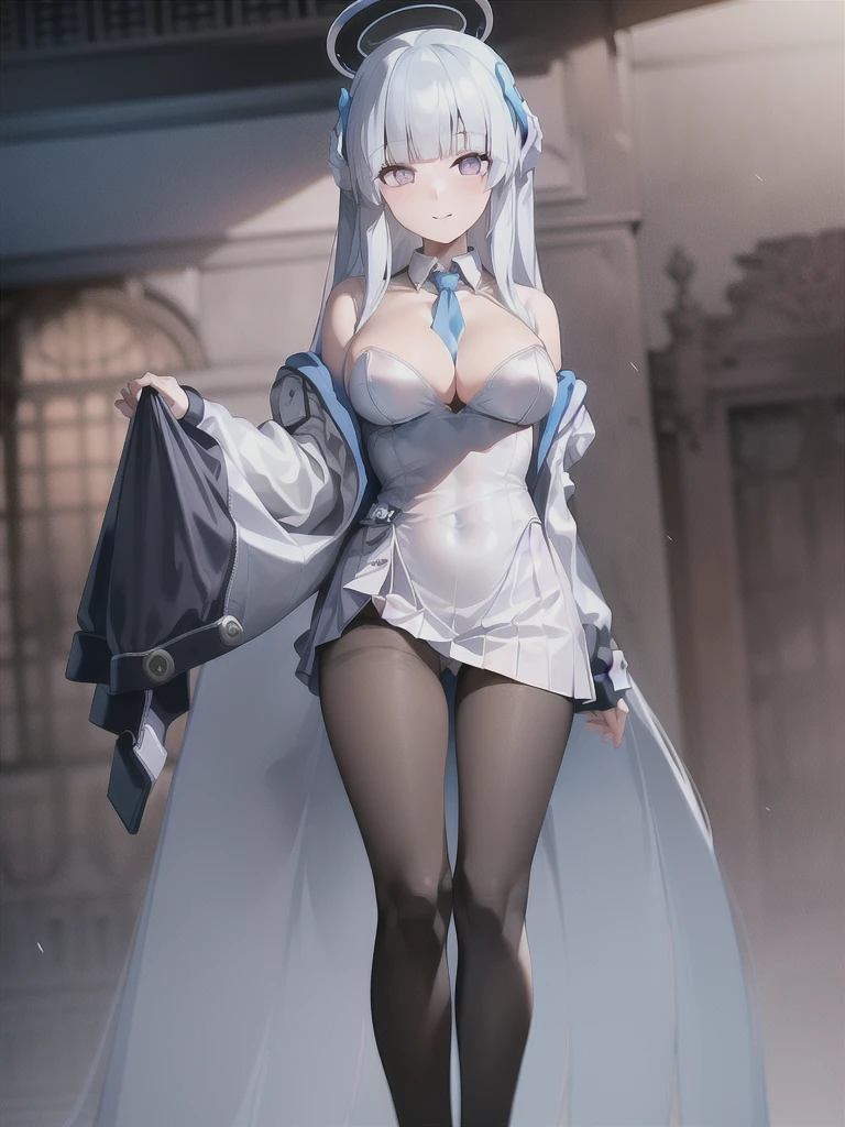 A girl，Long hair, Bangs, White hair, Hair between the eyes, s eyes:（1.5),  (Large Breasts:1.2), 
rest  锁骨, Wedding dress，veil，wedding，White Dress，Flowers，White socks，White knee socks，
Looking at the audience, whole body,
indoors, church，permanent，permanent，
rest (masterpiece:1.2), best quality, high resolution,  8k wallpaper, (illustration:0.8), (美丽细致s eyes:1.6), Extremely detailed face, Perfect lighting, Extremely detailed CG, (Perfect hands, Perfect anatomical structure),