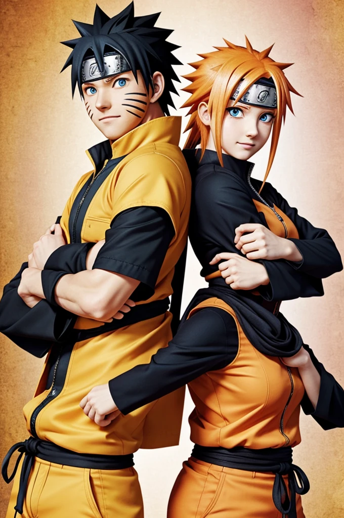 Naruto switches bodies with Hinata.
