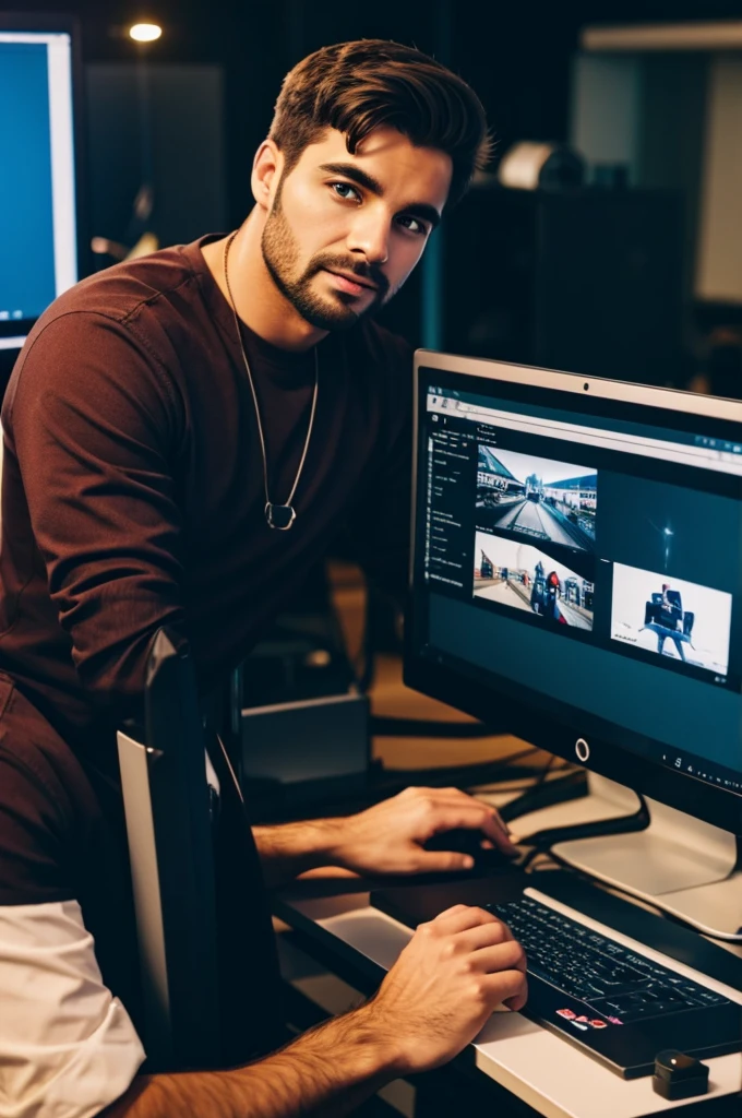 A man who likes video editing