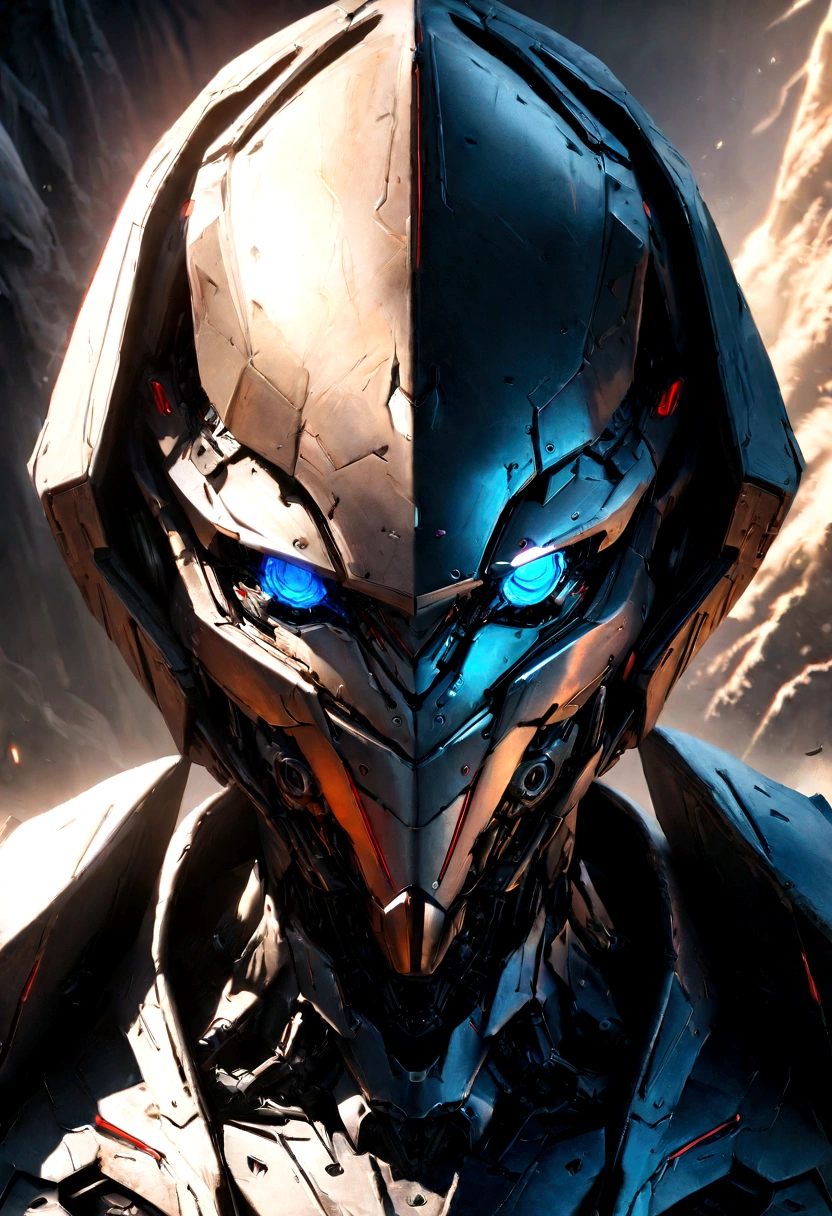 Sharpened man in black and red metallic armor with hood, detailed portrait of a cyborg, close-up portrait of cyborg, portrait of a futuristic robot, male cyborg military commander, attractive science fiction face, masculine appearance, portrait of cyborg, Futuristic Setting, portrait of a cyborg, cyborg portrait, portrait of a cyborg cyberpunk, male cyborg, in metallic black futuristic armor, olpntng style, Portrait of the gynoid robot Samus in Wasteland, perfect composition, beautiful detailed intricate insanely detailed octane render Tendências no ArtStation, 8k art photography, photorrealistic concept art, soft natural volumetric cinematic perfect light, Bright dark, rewarded photography, work of art, oil on canvas, perfect composition, beautiful detailed intricate insanely detailed octane render Tendências no ArtStation, 8k art photography, photorrealistic concept art, futuristic setting, soft natural volumetric cinematic perfect light, darkness background