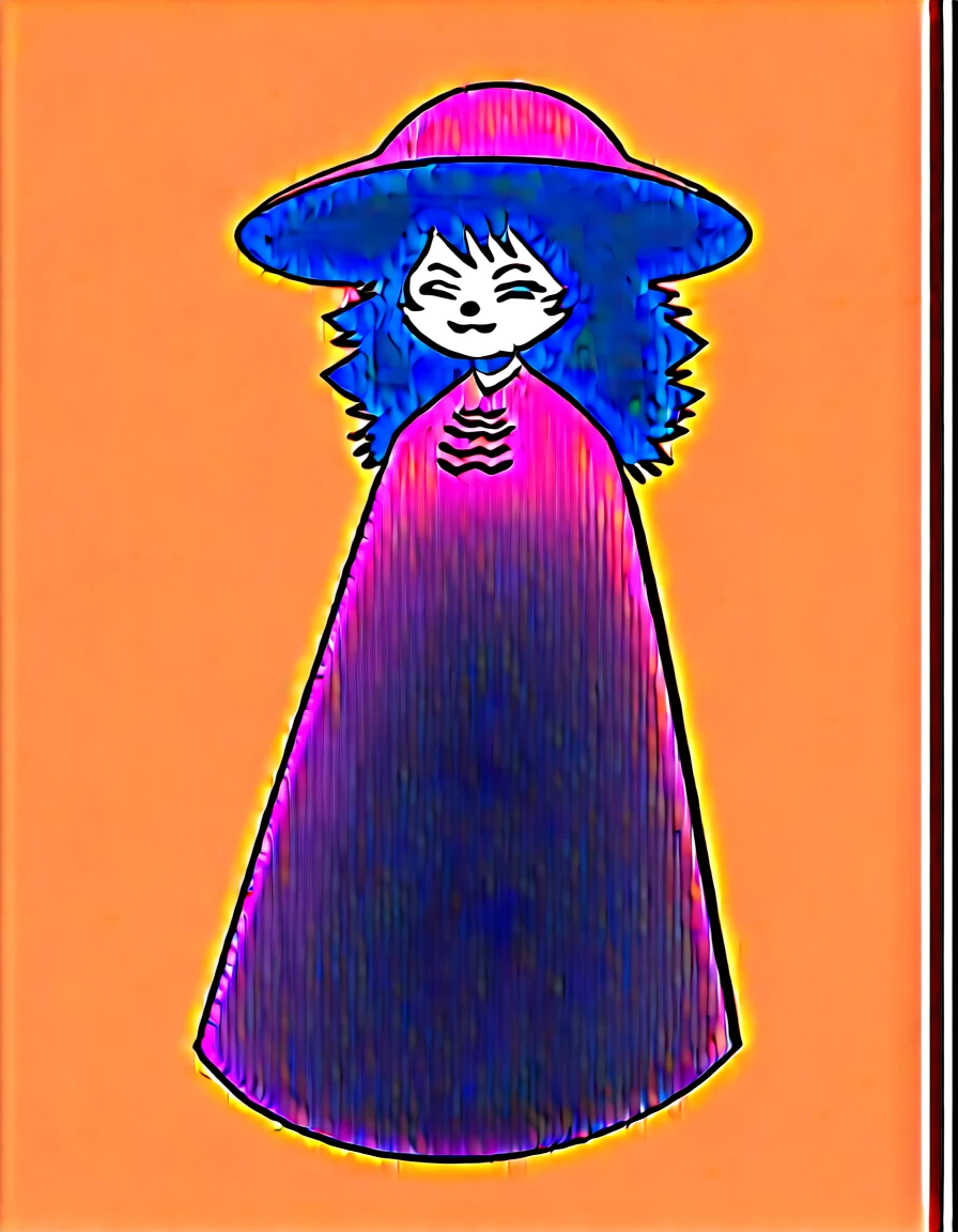 Score_9, score_8_up, score_7_up, kemono style, 1girl, solo, one eye closed, medical symbol on closed eye, an Anthro furry blue fox girl, fox snout, black nose, IncrsXLRanni, wavy hair, cracked skin, colored skin, blue fur, extra arms, four arms, doll joints, white dress, hat, cloak, 