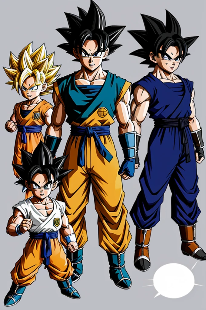 Create a young Dragon Ball character of the Saiyan race
