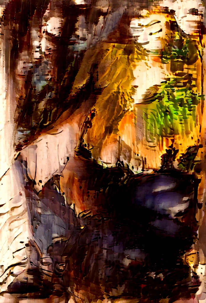 In ancient Chinese village, Clouded, dark lighting, sunset in the background, shady lake near the village, paisagem sombria