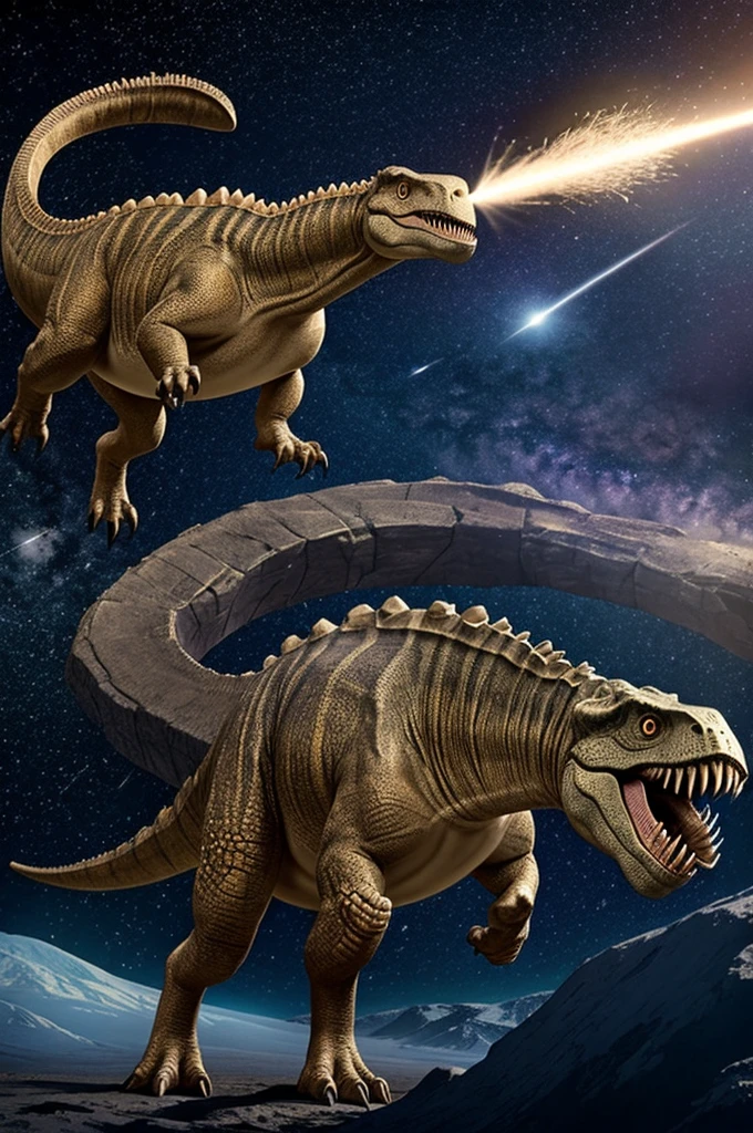 What the dinosaurs looked like before the meteorite fell