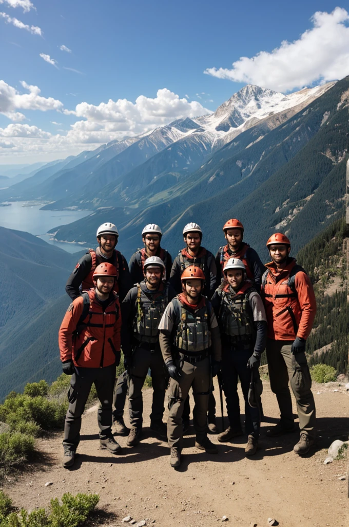 Group of explorer