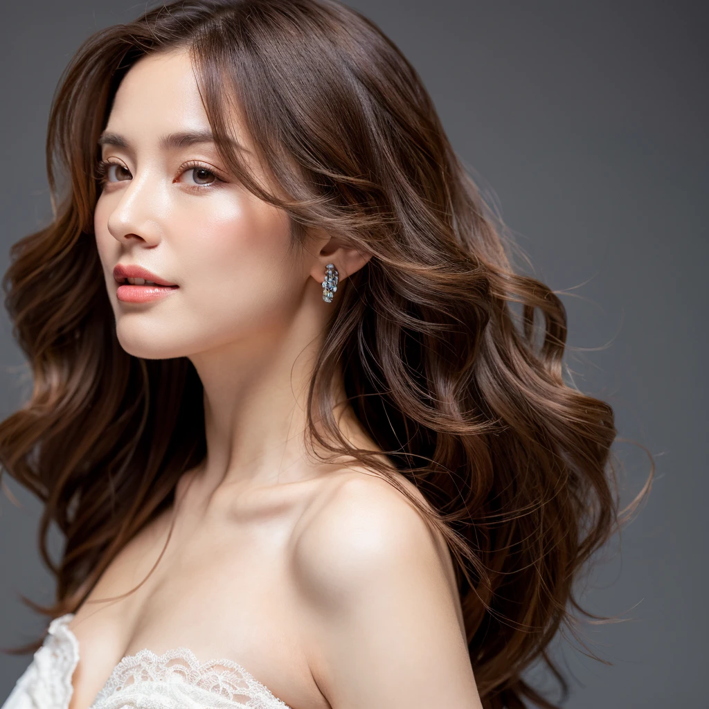 Beautiful mature woman with beautiful wavy long hair, Sexy clothes, Ultra-high resolution,(Realistic:1.4), ((Highest quality)), ((masterpiece)), (be familiar with),