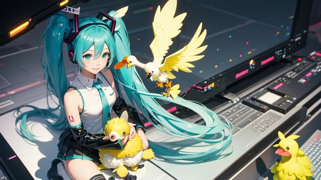 Hatsune Miku and Chocobo