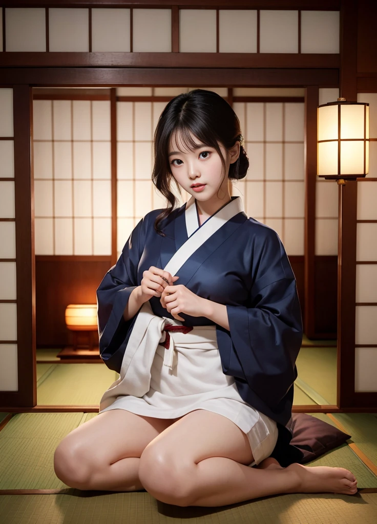 (Korean young woman)，(RAW photogr:1.3)，Extremelybeautiful，(in a ryokan)，(Nestled in a man&#39;s arms:1.2)，(Kissing a man:1.3)，(being touched by a man:1.5)，(Being beaten hard by a man)，（（（tmasterpiece）））， （（Best quality））， （（intricately details））， （（hyper realisitc））， Ridiculous resources， Moro Liberation Front，(Expressing the:1.2)， ， The  very detailed， illuminationig breasts enchanting:1.1)， （（big  quotes)，(violent:1.1)，，White skin of the，Full of color，sexually attractive，a slender waist，pretty legs，(Perfect leg line)，Upturned buttocks，Wide hips，(perfect hand)， detailed finger， Beautiful and delicate eyes， Wavy curly hair，with brown eye， Name card， CEO，(Red pencil skirt:1.2)，(Red stockings:1.3)，detailedbackground， perfect  eyes， of eyeace flushed:1.2)，Confused eyes，The mouth opens slightly，