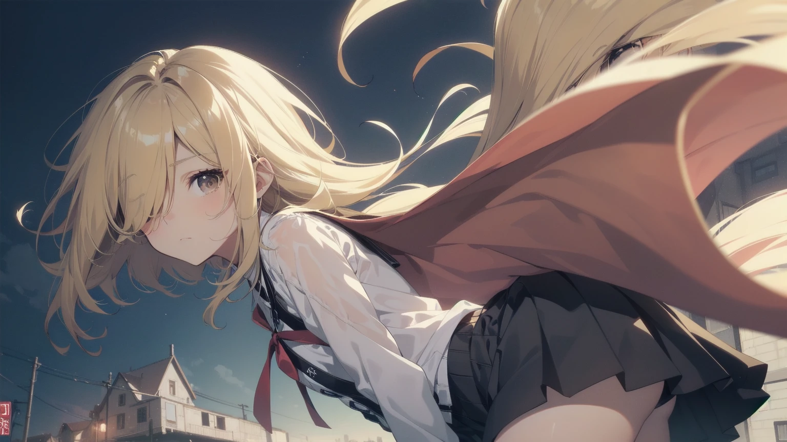 Highest quality, Anime Moe Art Style,Best Anime 8K Konachan Wallpaper,pixiv contest winners,Perfect Anatomy, (Please draw a girl walking sleepily to school...... ),break, 1 Girl, (alone,,,:1.3),high school student, short hair, amount, (Hair above one eye:1.7),All limbs, Full Finger,Medium Chest, Between the legs, Small eyes,accurate black eyes, Very detailed,High resolution,ultra high density skin, Professional Lighting,8K eye detail, (Cute illustrations:1.2),blonde,blonde hair,Expressionless,(Hair on one eye:1.5),Highest quality, Anime Moe Art Style,Best Anime 8K Konachan Wallpaper,pixiv contest winners,Very detailed,High resolution,ultra high density skin, Professional Lighting,8K eye detail, (Cute illustrations:1.2),blonde,blonde hair,Expressionless,(Hair on one eye:1.5),カラフルでカラフルなshort hair,Wearing a yellow apricot colored JK uniform and a white pleated skirt,knee-length white silk,Rin々New and cute,A little sweet