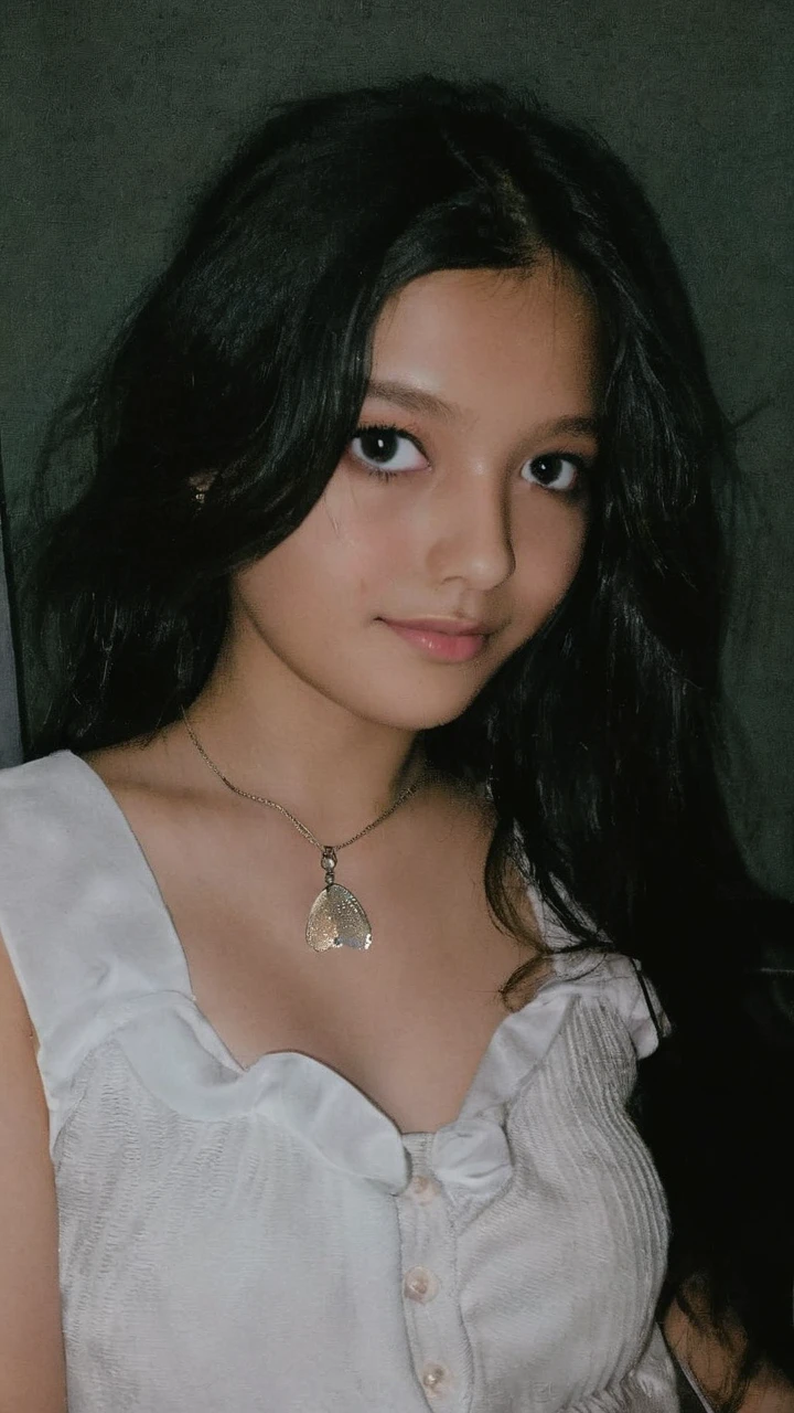 Close photo of girl's eyes with butterfly in between of both the eyes and black colour pupil of eyes in ai