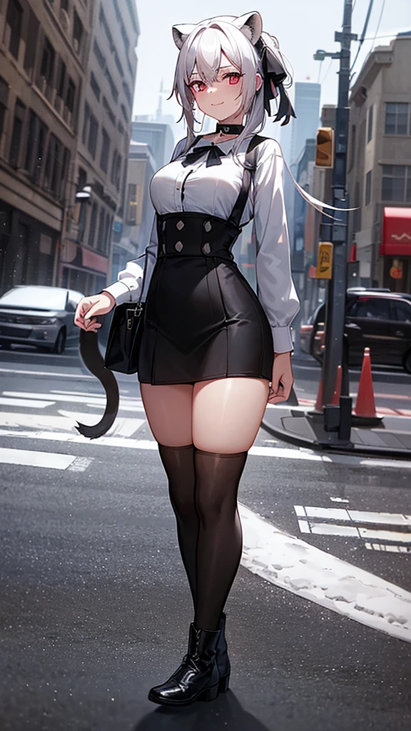 araffe dressed in a black outfit and cat ears walking down a sidewalk, thicc, hyperrealistic full figure, thick body, heavy detailed, photorealistic perfect body, heavy looking, thick, small curvy loli, wlop glossy skin, beautiful thick female, realistic bikini, oppai proportions, voluptuous body, realistic shaded perfect body --auto --s2