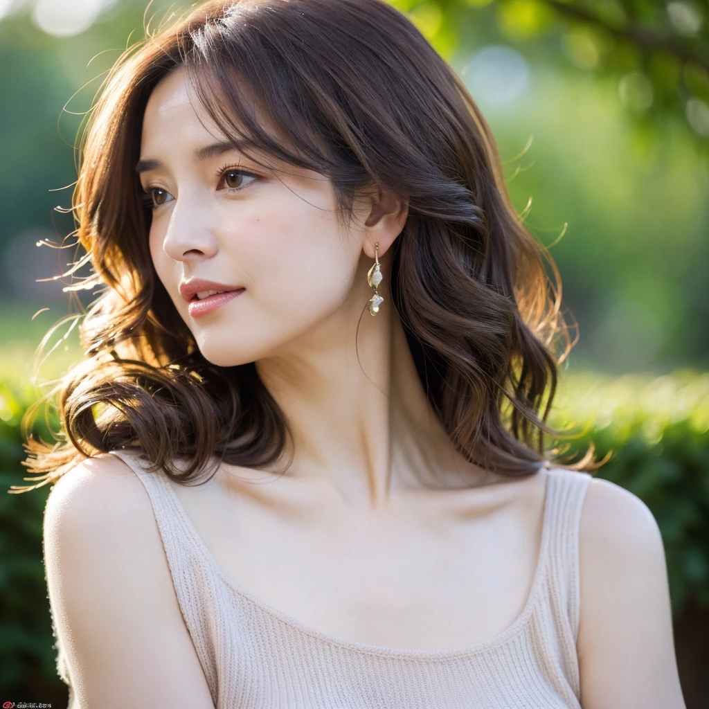Beautiful mature woman with beautiful wavy long hair, Mature Woman, Ultra-high resolution,(Realistic:1.4), ((Highest quality)), ((masterpiece)), (be familiar with),