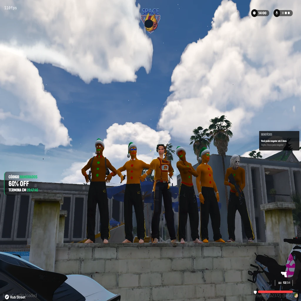 there are many people standing on a ledge with a kite in the sky, videogame screenshot>, screenshot from the game de moda, 2020 videogame screenshot, in-game, in-game, screenshot from the game simulador de vida, in-game, screenshot from the game, in-game screenshot, computer screenshot, screenshot from the game com interface do usuário, team fortress style, action scene screenshot