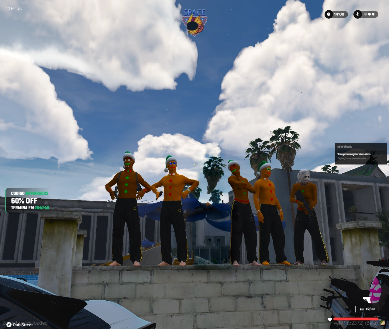 there are many people standing on a ledge with a kite in the sky, videogame screenshot>, screenshot from the game de moda, 2020 videogame screenshot, in-game, in-game, screenshot from the game simulador de vida, in-game, screenshot from the game, in-game screenshot, computer screenshot, screenshot from the game com interface do usuário, team fortress style, action scene screenshot