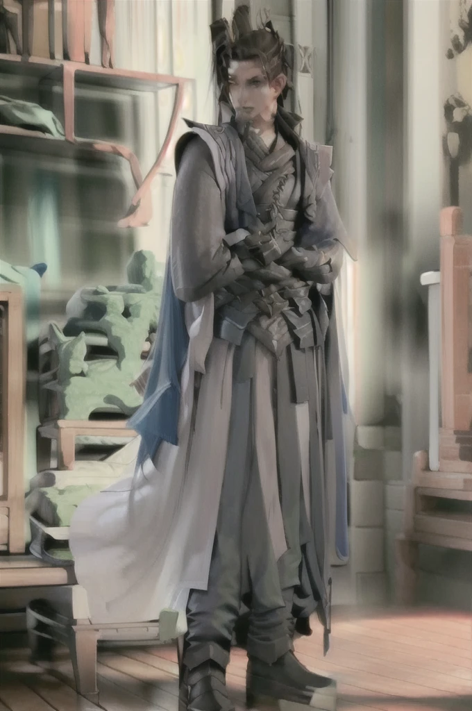 Anime with green hair male full body