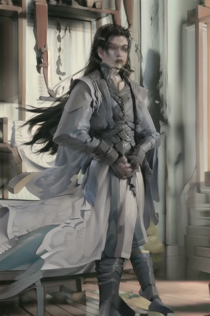 Anime with green hair male full body
