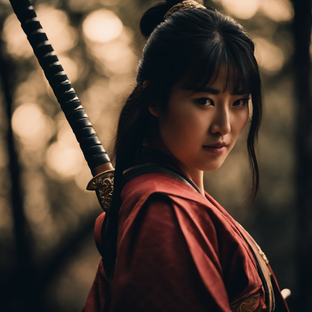 woman　Samurai Swordsman　Japan　Japanese style bikini　young