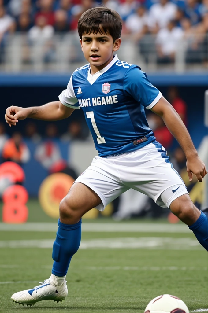 A Anemi play game in football jersey with name lunatic Boy