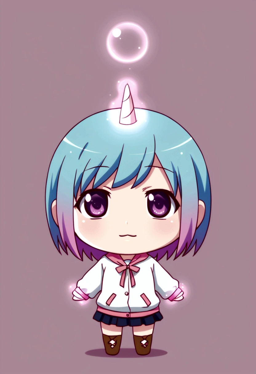 chibi with pastel