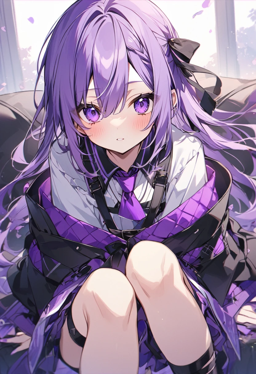 Keito。Purple Eyes。Purple Hair。