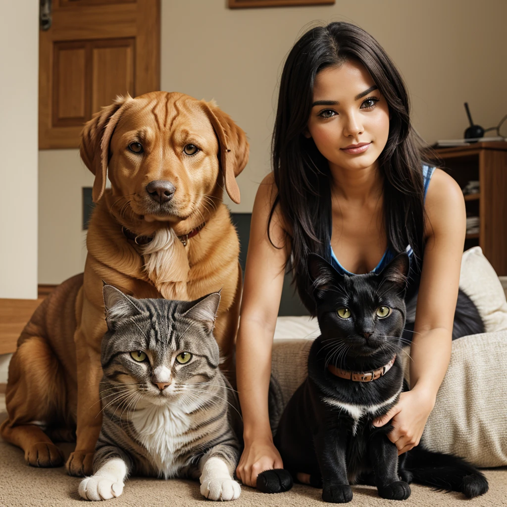 Cat and dog 
