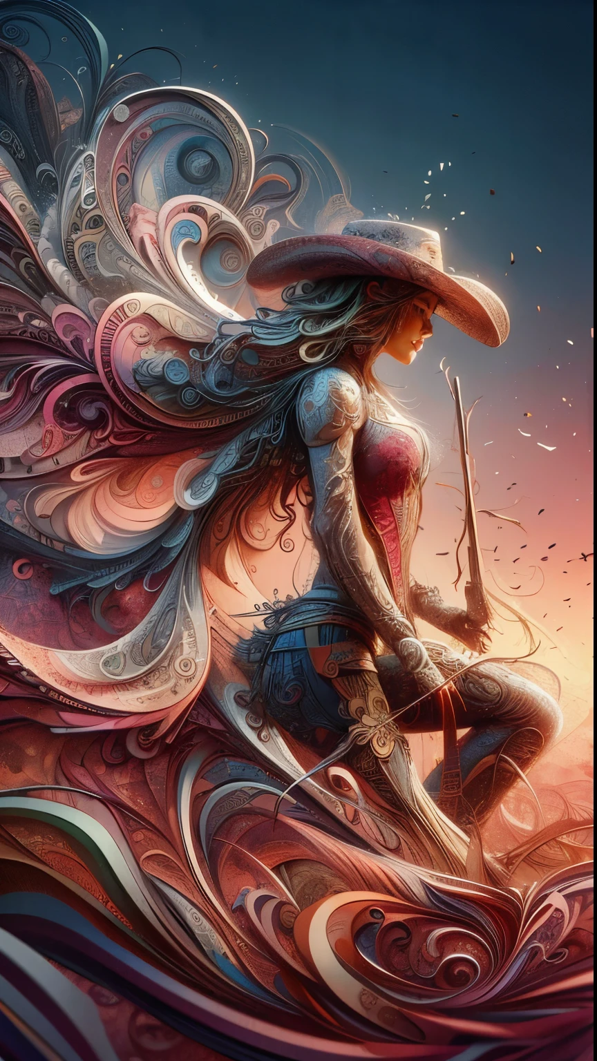 official art, unity 8k wallpaper, ultra detailed, ultra beautiful woman standing in slump model pose, and aesthetic, masterpiece, best quality, (zentangle, mandala, tangle, entangle), (fractal art:1.3) , 1girl, extremely detailed, dynamic angle, cowboyphoto style, the most beautiful form of chaos, elegant, a brutalist designed, vivid colours, romanticism, by ji jean, roby antono, tran, fran bacon, mich mraz, adri ghenie, petra cortright, gert richter, taka yamamoto, ash wood, atmospheric, ecstasy of musical notes, streaming musical notes visible
