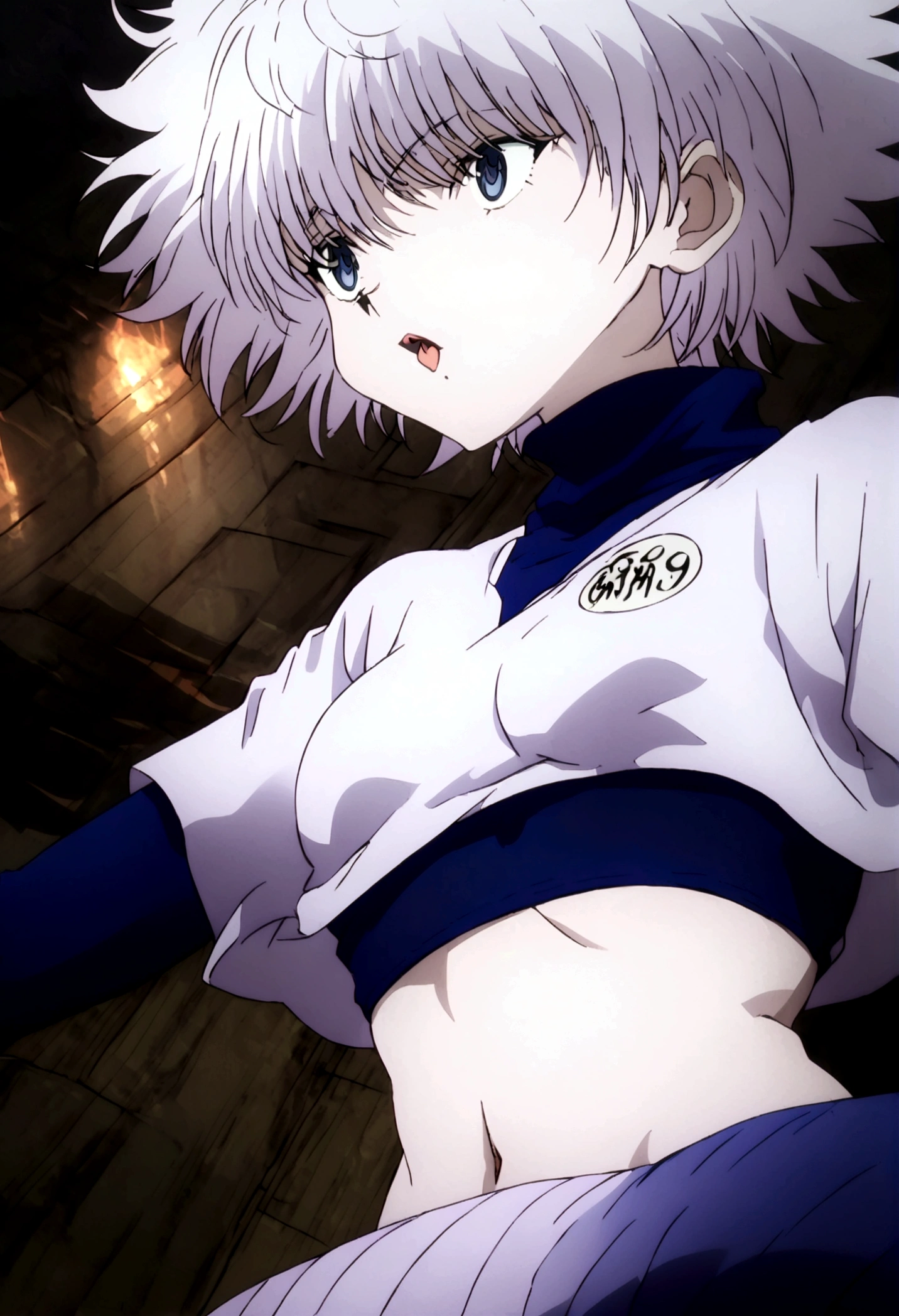 killua ahegao nipple lactating crop top lamia body