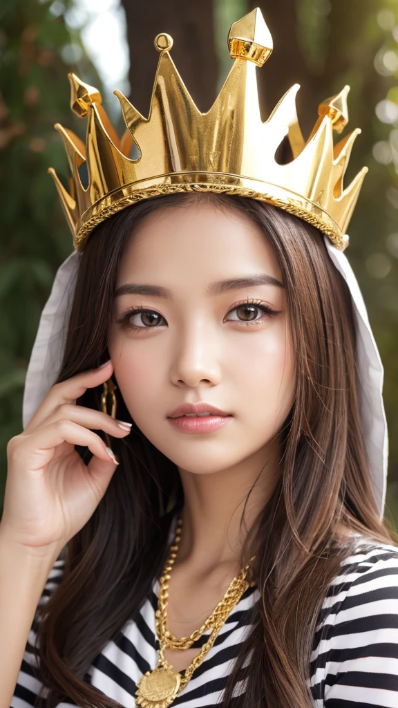 zebra　gold　crown
