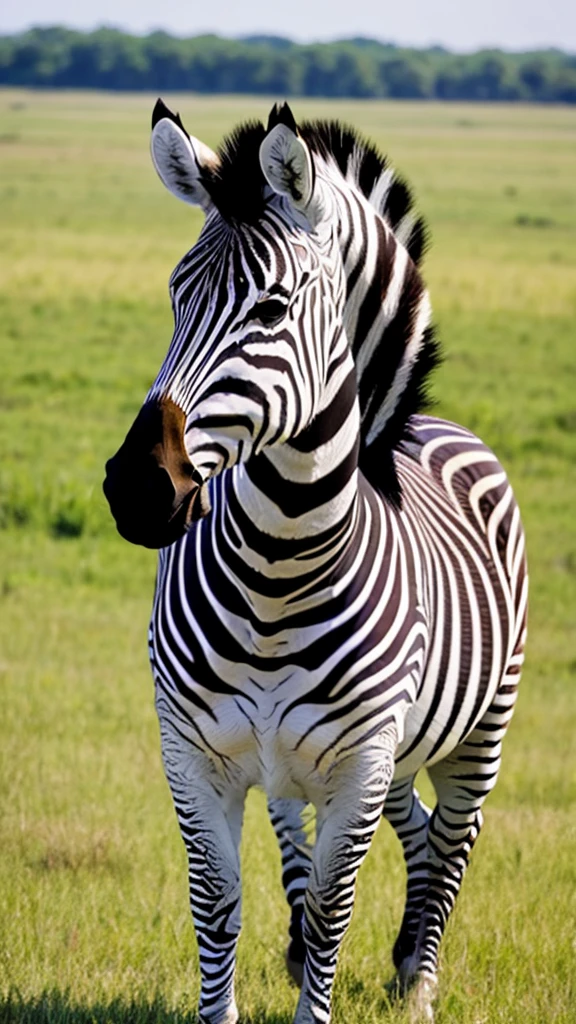 zebra　grassland　crown　gorgeous